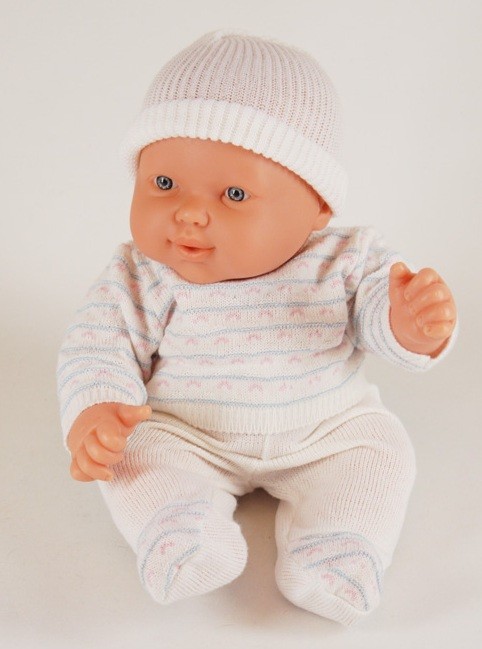 Beebinukk riiete ja mütsiga 43 cm